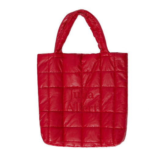 Vinyl Quilted Bag - Red