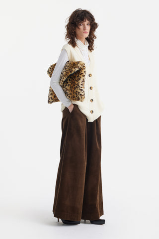 Wool Knit Vest – Cream