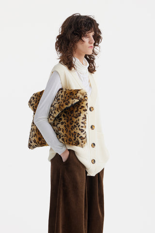 Wool Knit Vest – Cream