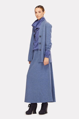 Wooly Two-Piece Suit Cardigan&Suit Pale Blue - Julia Allert